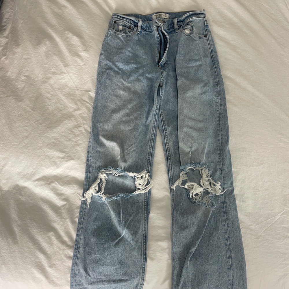 Abercrombie jeans - the 90s straight ultra high rise (size 8)